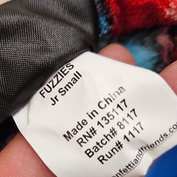 Girls' Plush Pajama Pants, Size Junior Small, Cool Cats and Cupcakes Print - Picture 4 of 5